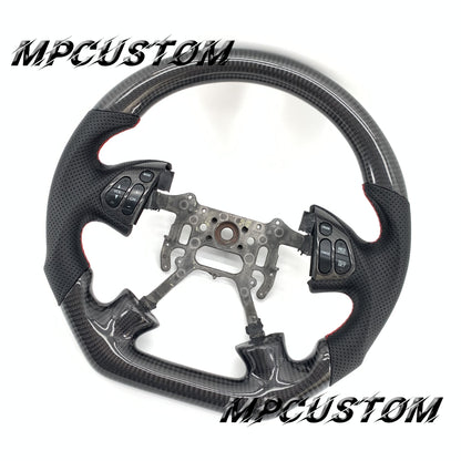 Mpcustom for Acura TL 2004-2006 carbon fiber steering wheel round top and flat bottom