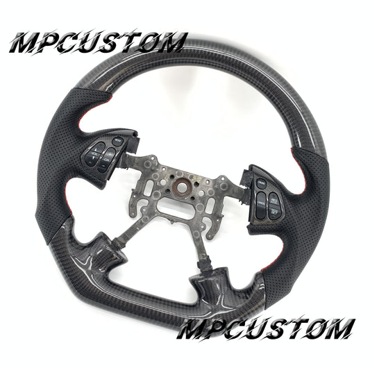 Mpcustom for Acura TL 2004-2006 carbon fiber steering wheel round top and flat bottom