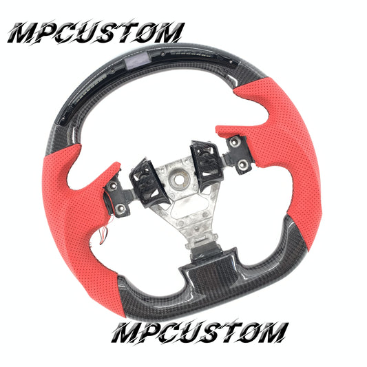 Mpcustom for Infiniti G35 2003-2006 carbon fiber steering wheel black stitching