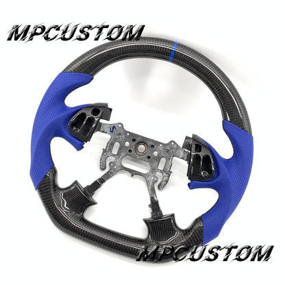 Mpcustom for Acura TL 2004-2006 carbon fiber steering wheel blue