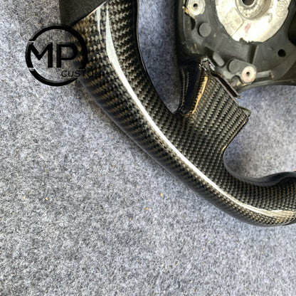 MPCUSTOM Fit For Maserati Spyder 4200 M138 GT Cambiocorsa carbon fiber steering wheel black Alcantara