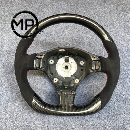 MPCUSTOM Fit For Maserati Spyder 4200 M138 GT Cambiocorsa carbon fiber steering wheel black Alcantara