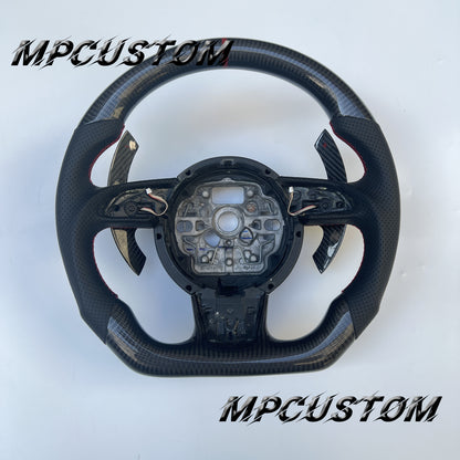 Mpcustom for Audi B8 A6 carbon fiber steering wheel