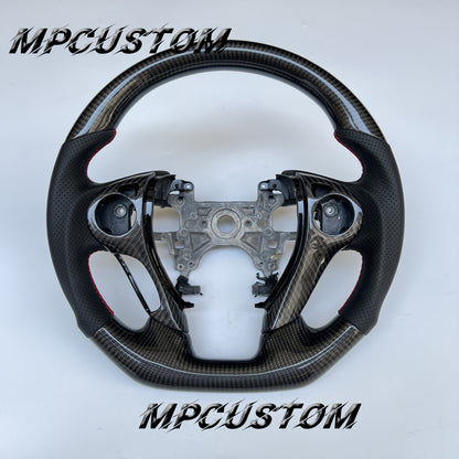 Mpcustom for Honda 9th gen Accord 2013-2017 carbon fiber steering wheel flat bottom