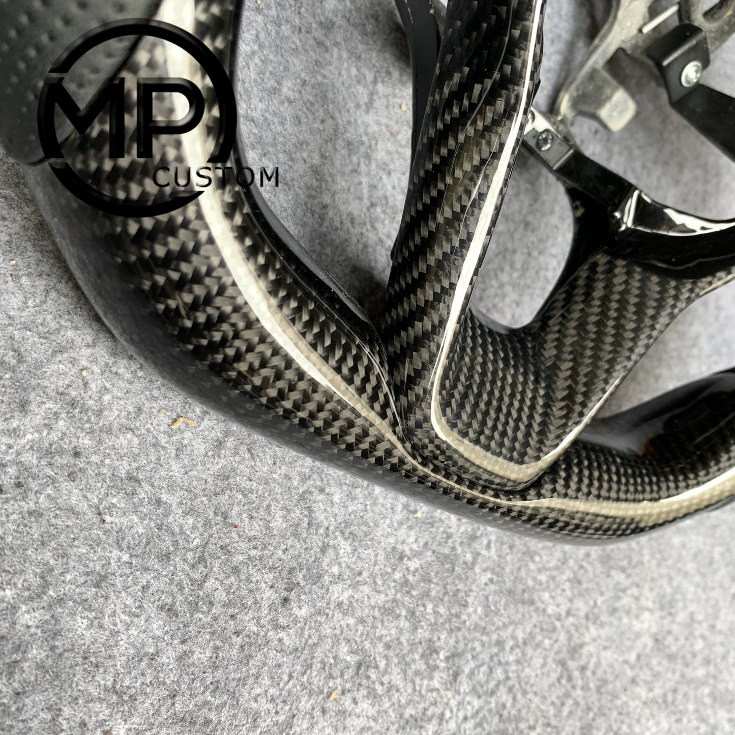 MPCUSTOM Fit For Honda 10th gen Accord/EXL EX LX 2018-2022/Insight 2019-2021 red carbon fiber steering wheel black perforated leather thumb grips