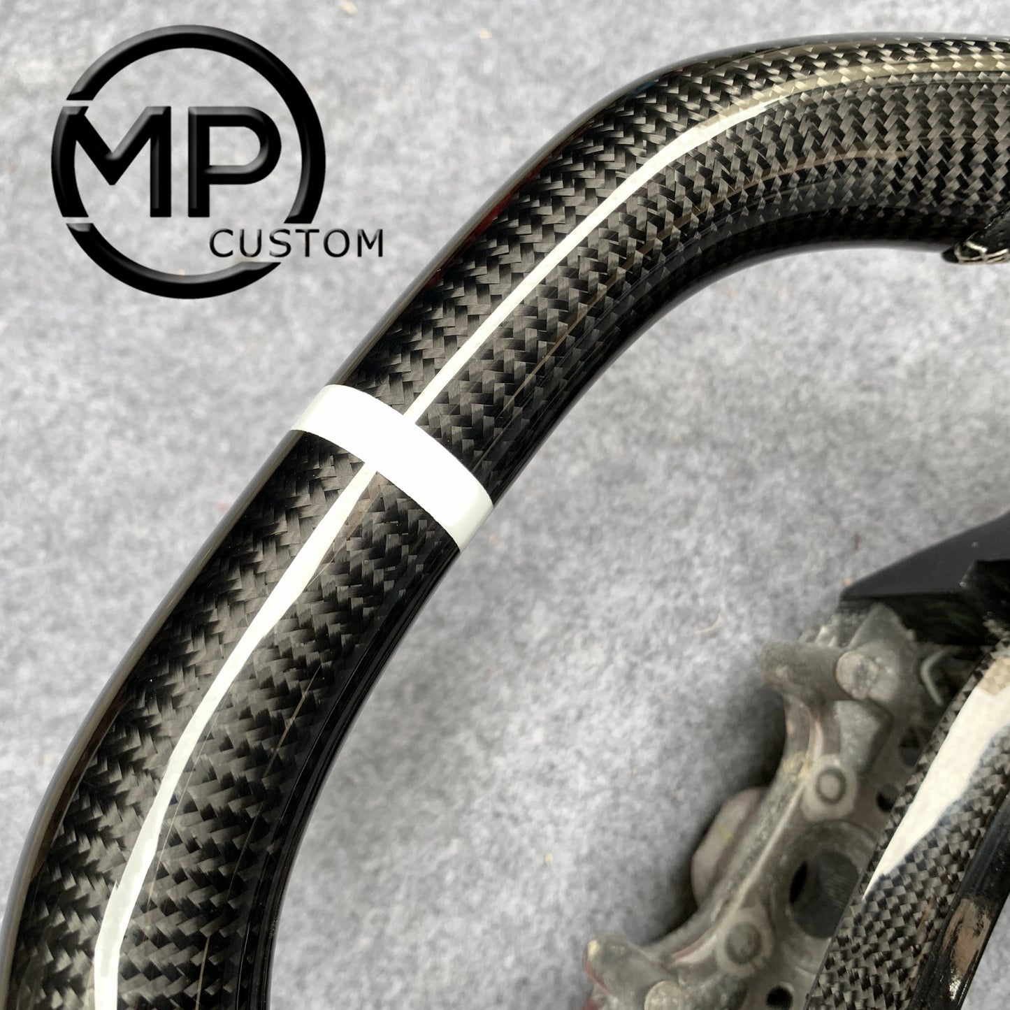 MPCUSTOM Fit For Honda 10th gen Accord/EXL EX LX 2018-2022/Insight 2019-2021 red carbon fiber steering wheel black perforated leather thumb grips