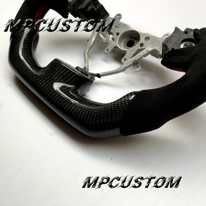 Mpcustom for Subaru wrx sti 2008-2014 carbon fiber steering wheel round top