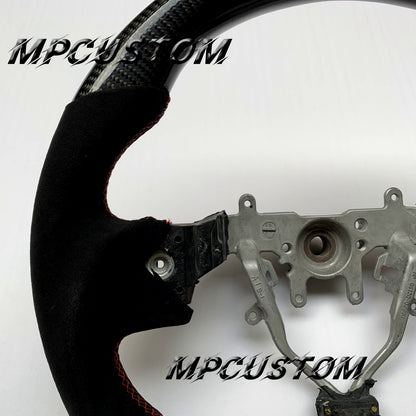 Mpcustom for Subaru wrx sti 2008-2014 carbon fiber steering wheel round top