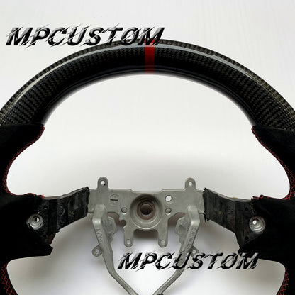 Mpcustom for Subaru wrx sti 2008-2014 carbon fiber steering wheel round top