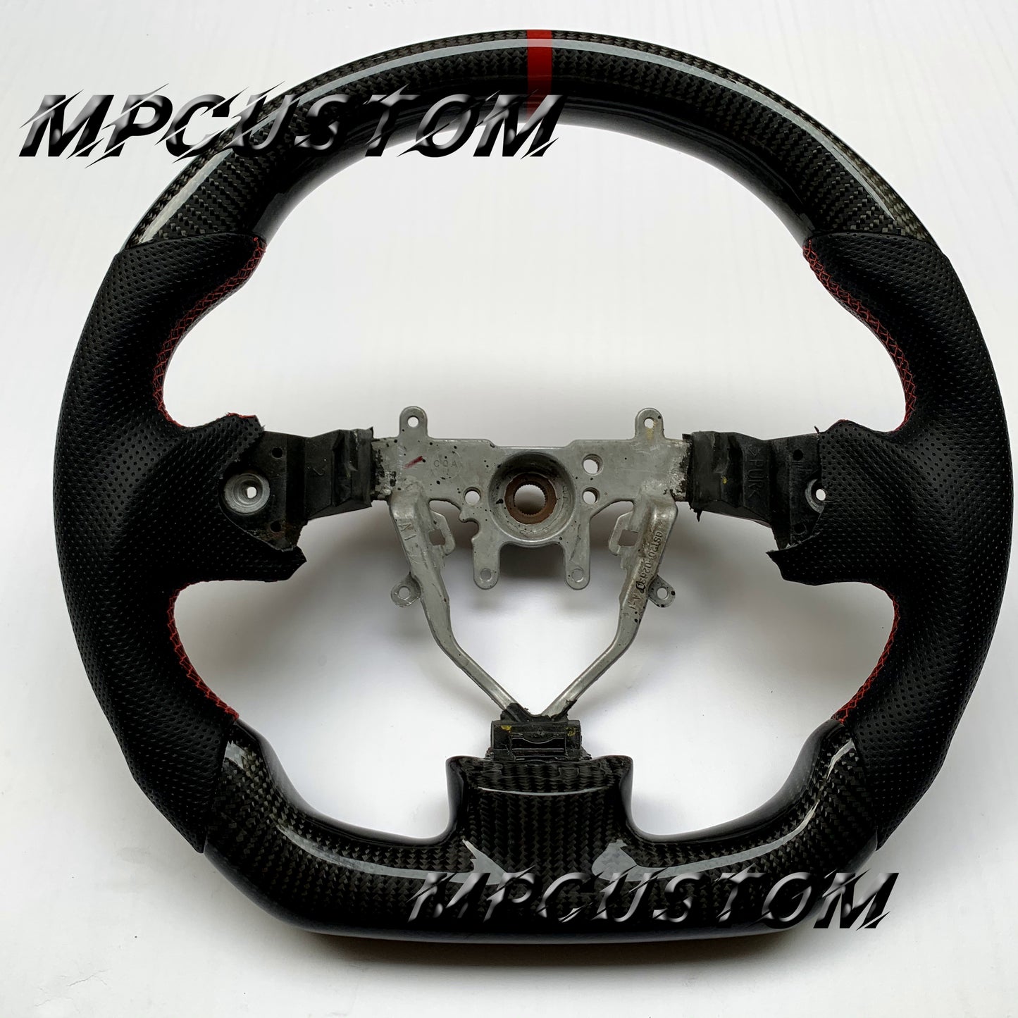 Mpcustom for Subaru wrx sti 2008-2014 carbon fiber steering wheel round top