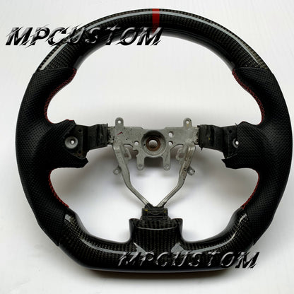 Mpcustom for Subaru wrx sti 2008-2014 carbon fiber steering wheel round top