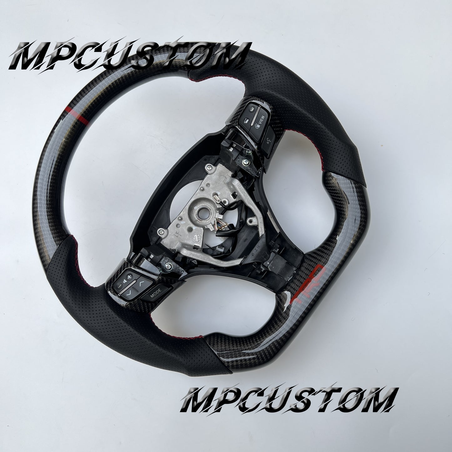 Mpcustom for Toyota Camry Solara Venza 2007-2008 carbon fiber steering wheel round top