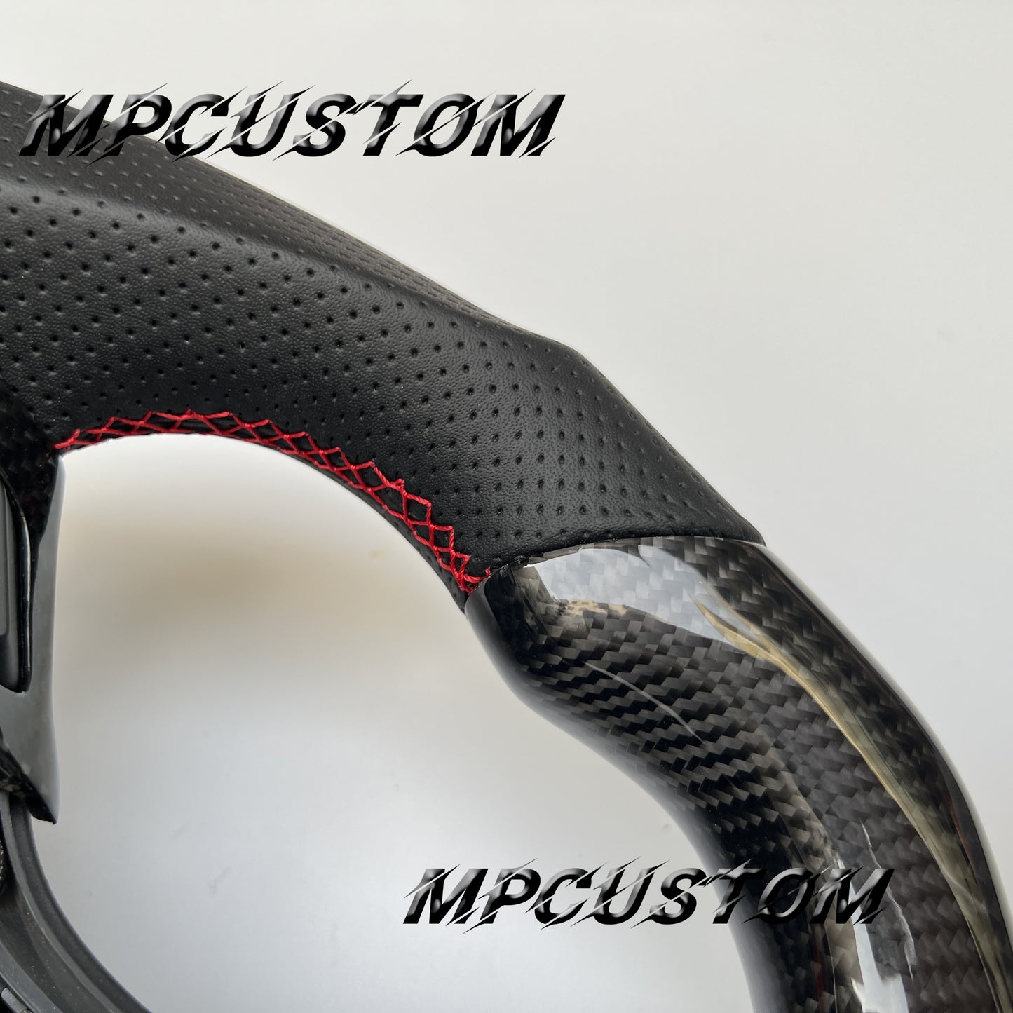 Mpcustom for Toyota Camry Solara Venza 2007-2008 carbon fiber steering wheel flat bottom