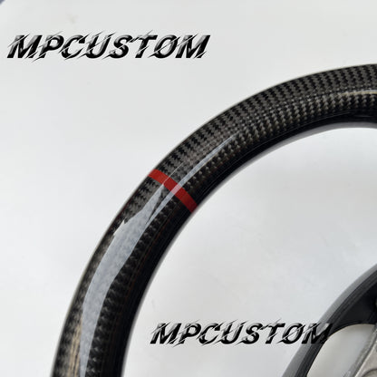 Mpcustom for Toyota Camry Solara Venza 2007-2008 carbon fiber steering wheel round top