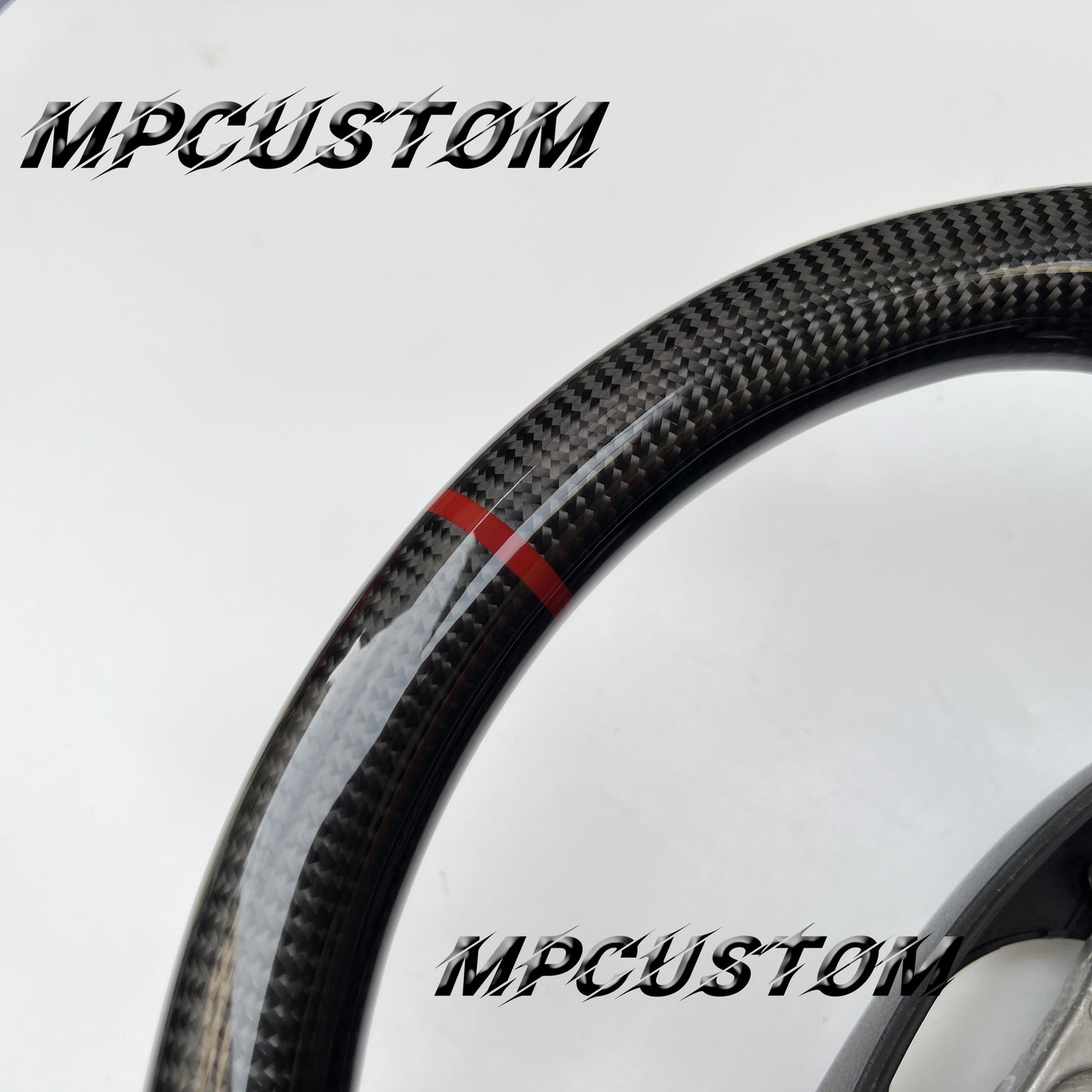 Mpcustom for Toyota Camry Solara Venza 2007-2008 carbon fiber steering wheel flat bottom