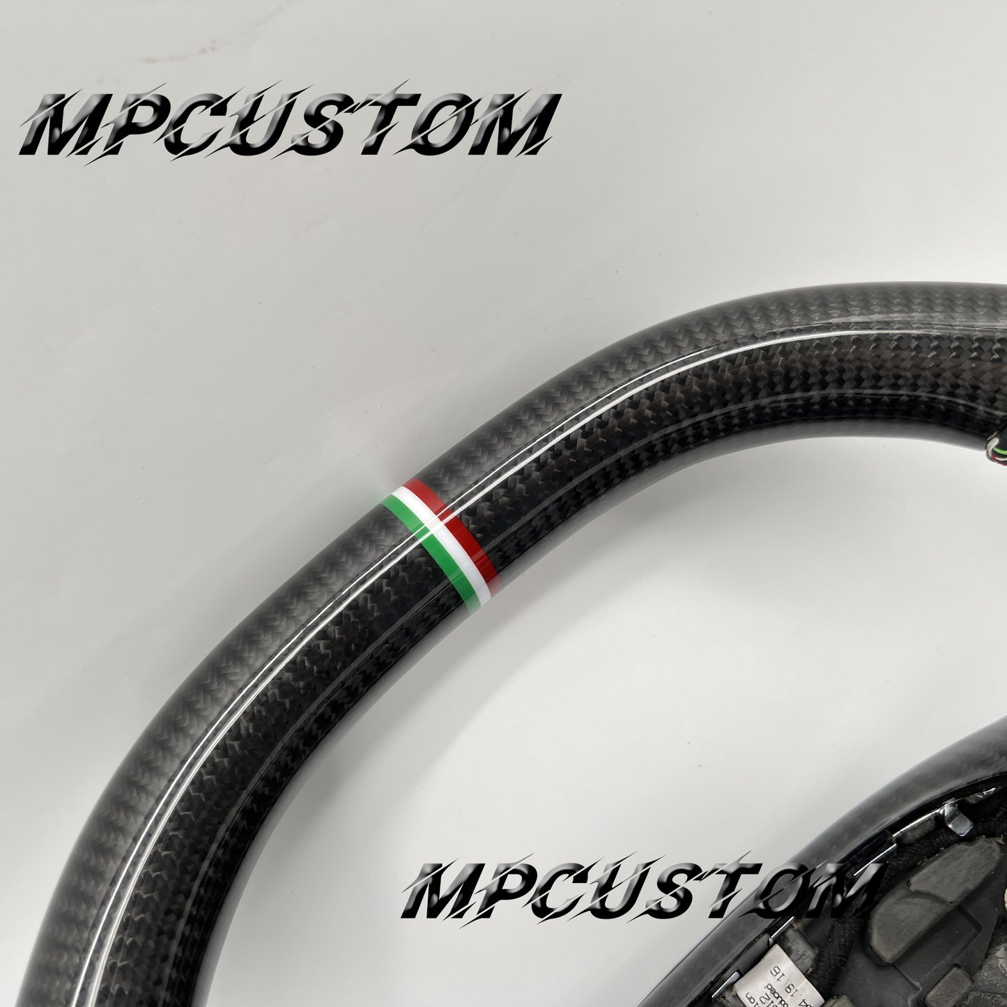 Mpcustom for Maserati Ghibli 2014-2019 carbon fiber steering wheel gloss and round top