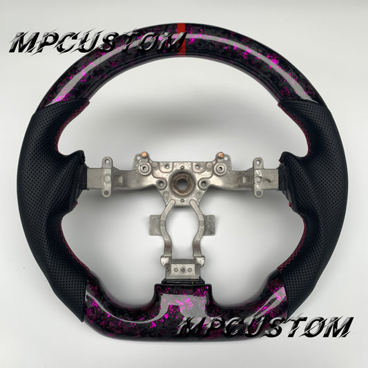 Mpcustom for Nissan GTR R35 2009-2016 carbon fiber steering wheel red stripe line