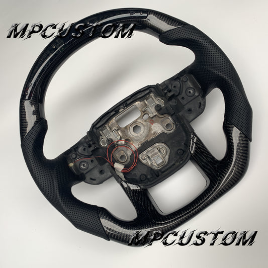 Mpcustom for Land Rover Range Rover carbon fiber steering wheel gloss and led