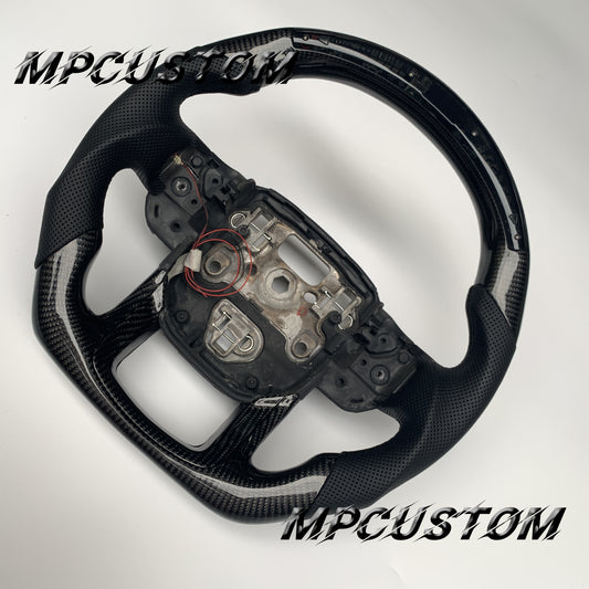 Mpcustom for Land Rover Range Rover carbon fiber steering wheel flat bottom and led