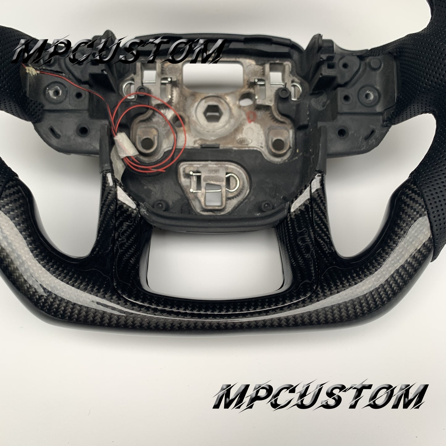 Mpcustom for Land Rover Range Rover carbon fiber steering wheel flat bottom and led
