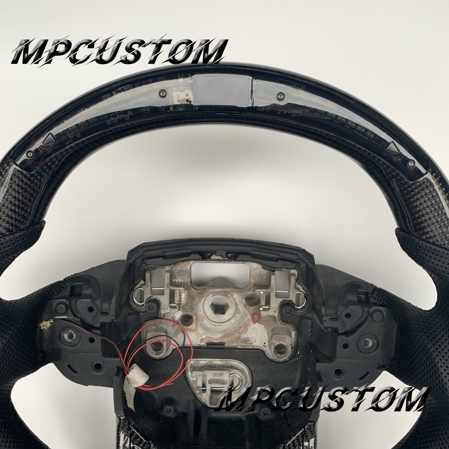 Mpcustom for Land Rover Range Rover carbon fiber steering wheel flat bottom and led