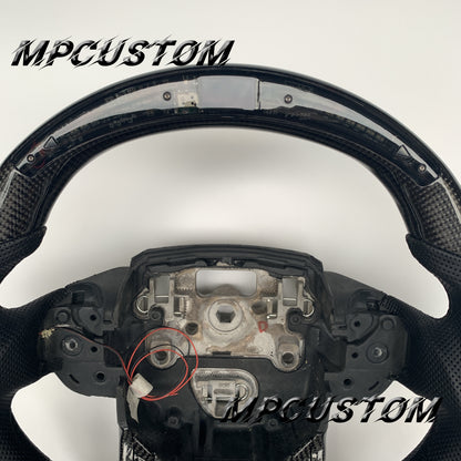 Mpcustom for Land Rover Range Rover carbon fiber steering wheel gloss and led
