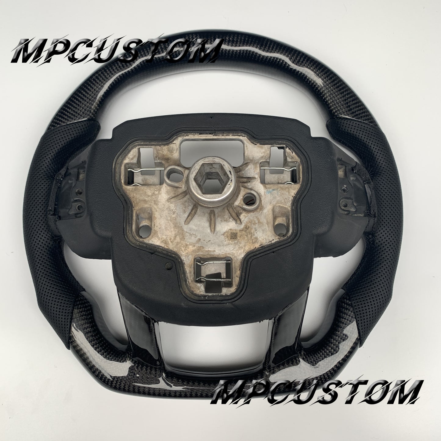 Mpcustom for Land Rover Range Rover carbon fiber steering wheel gloss and led