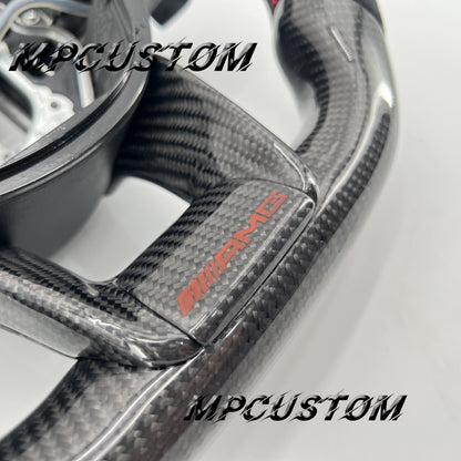 Mpcustom for Mercedes Benz 808AMG /W205 AMG carbon fiber steering wheel Alcantara