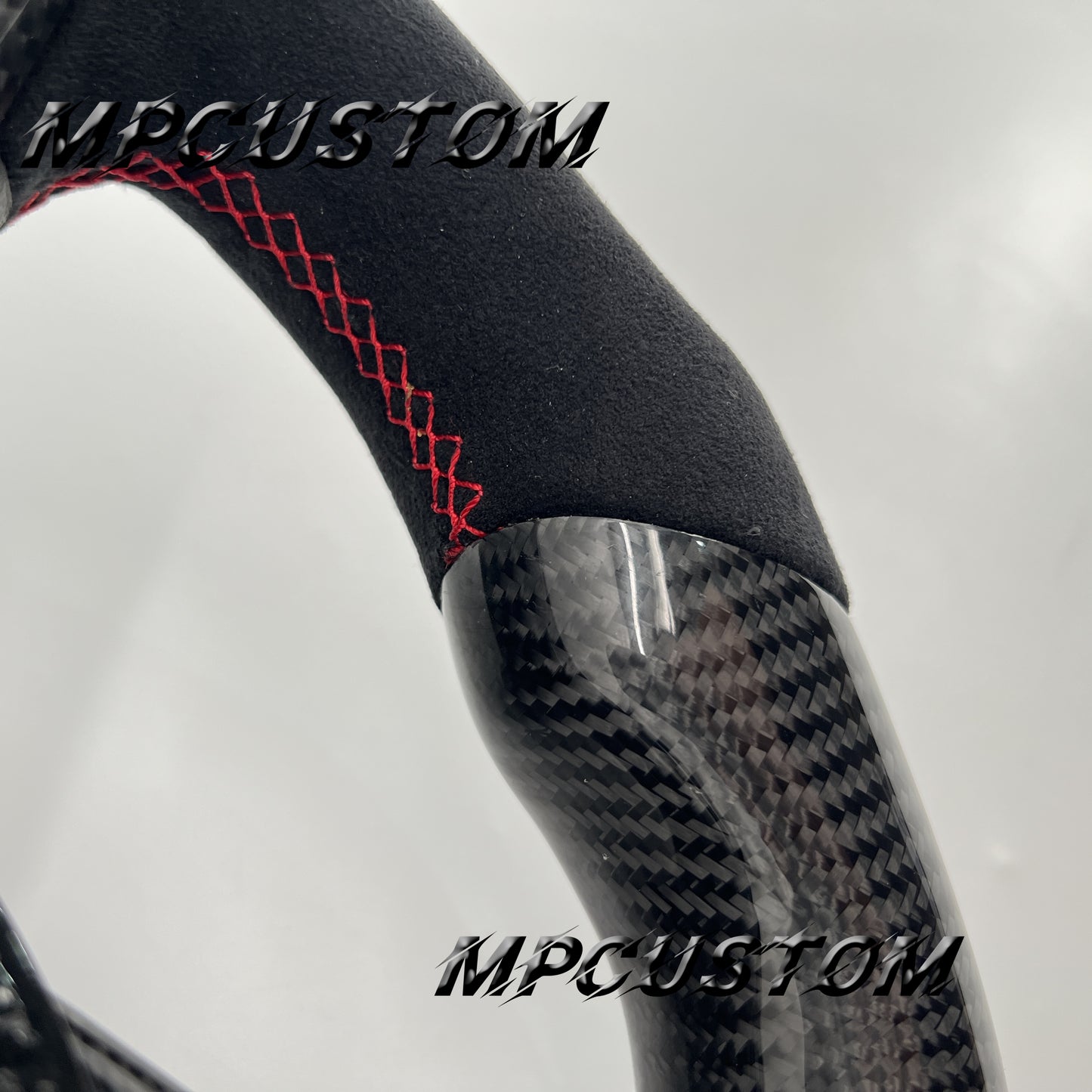 Mpcustom for Mercedes Benz 808AMG /W205 AMG carbon fiber steering wheel round top and Alcantara