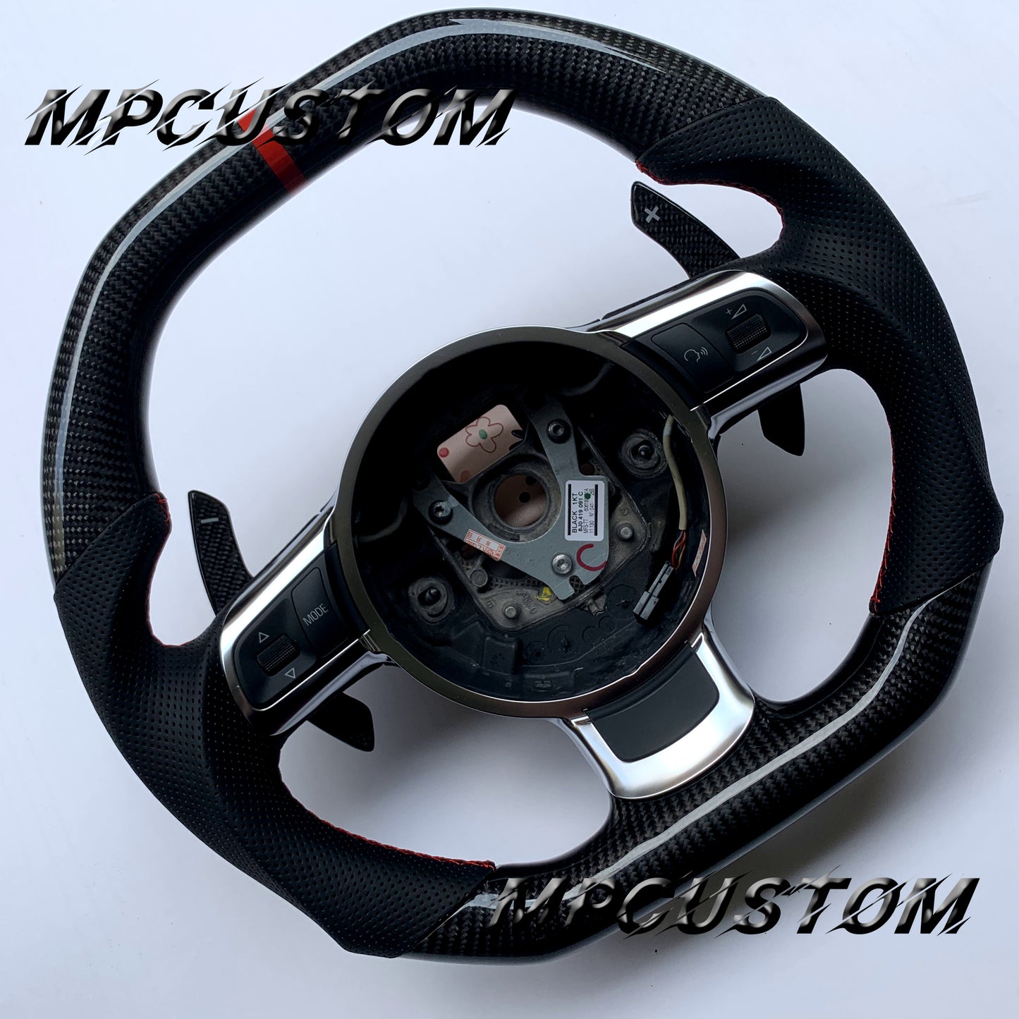 Mpcustom for Audi R8 2008-2015 carbon fiber steering wheel flat top