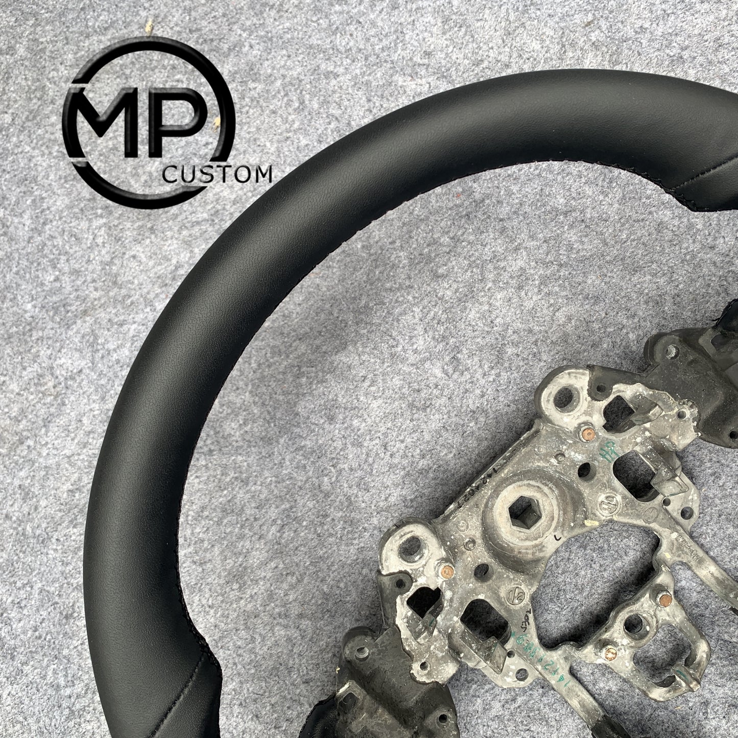 MPCUSTOM Fit For Mazda 2013 2014 2015 CX-5 2016 2017 CX-3 carbon fiber steering wheel black smooth leather