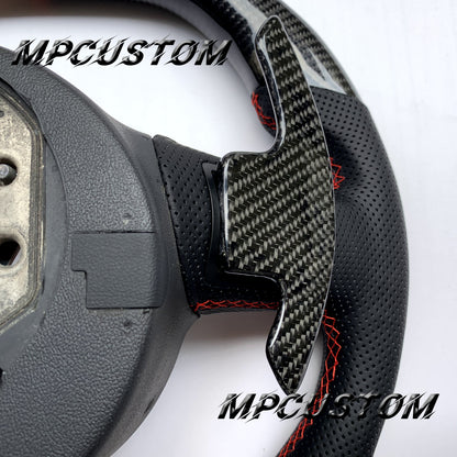 Mpcustom for Audi R8 2008-2015 carbon fiber steering wheel red stripe line