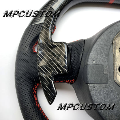 Mpcustom for Audi R8 2008-2015 carbon fiber steering wheel red stripe line