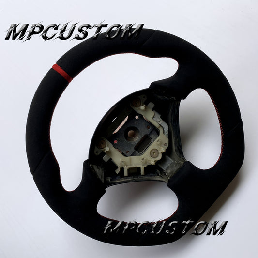 Mpcustom for Toyota Supra MK4 carbon fiber steering wheel red stitching