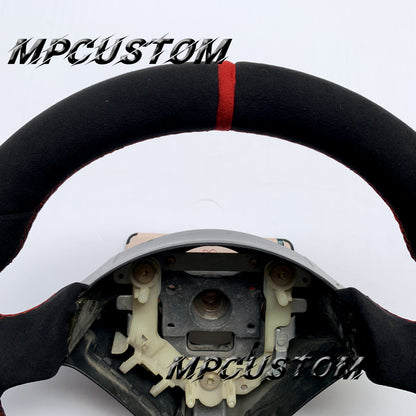 Mpcustom for Toyota Supra MK4 carbon fiber steering wheel red stitching