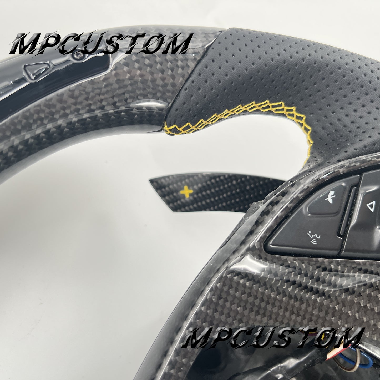 Mpcustom for Chevrolet Camaro 2016+ carbon fiber steering wheel led