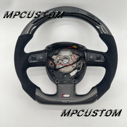 Mpcustom for Audi B7 A3 carbon fiber steering wheel led