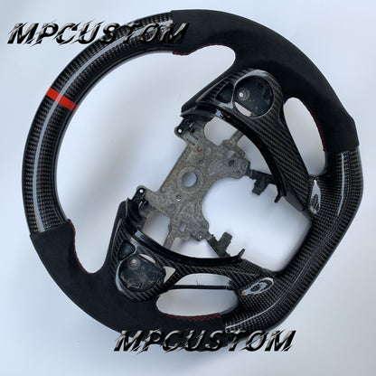 Mpcustom for Honda 9th gen Accord 2013-2017 carbon fiber steering wheel red stripe line