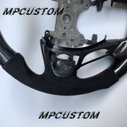 Mpcustom for Honda 9th gen Accord 2013-2017 carbon fiber steering wheel red stripe line