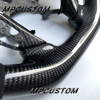 Mpcustom for Honda 9th gen Accord 2013-2017 carbon fiber steering wheel round top