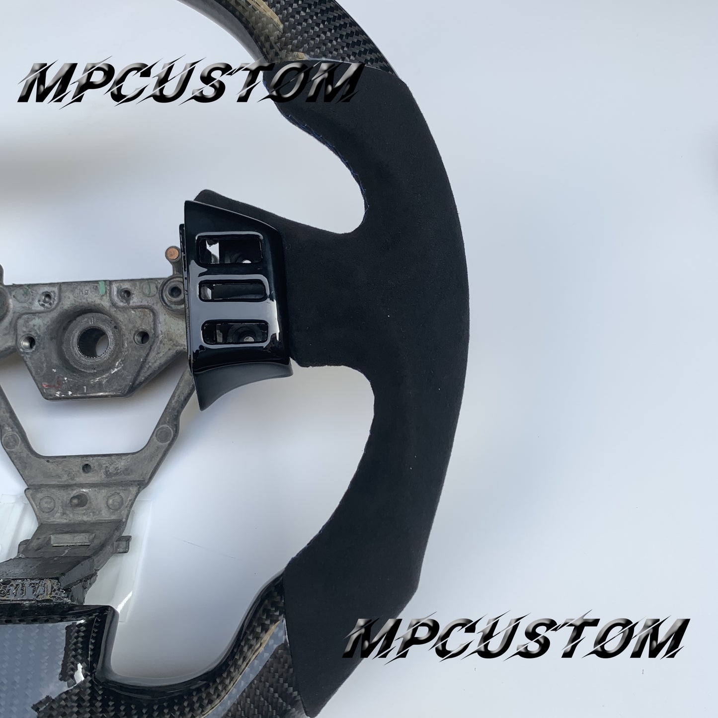 Mpcustom for Infiniti G35 2003-2006 carbon fiber steering wheel gloss and round top
