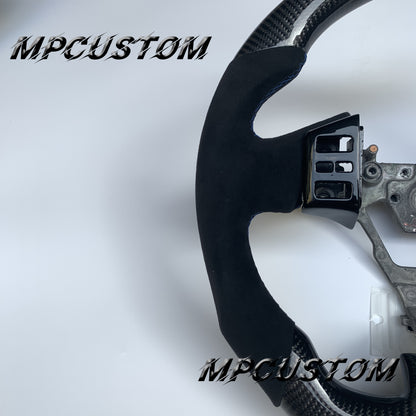 Mpcustom for Infiniti G35 2003-2006 carbon fiber steering wheel gloss and round top