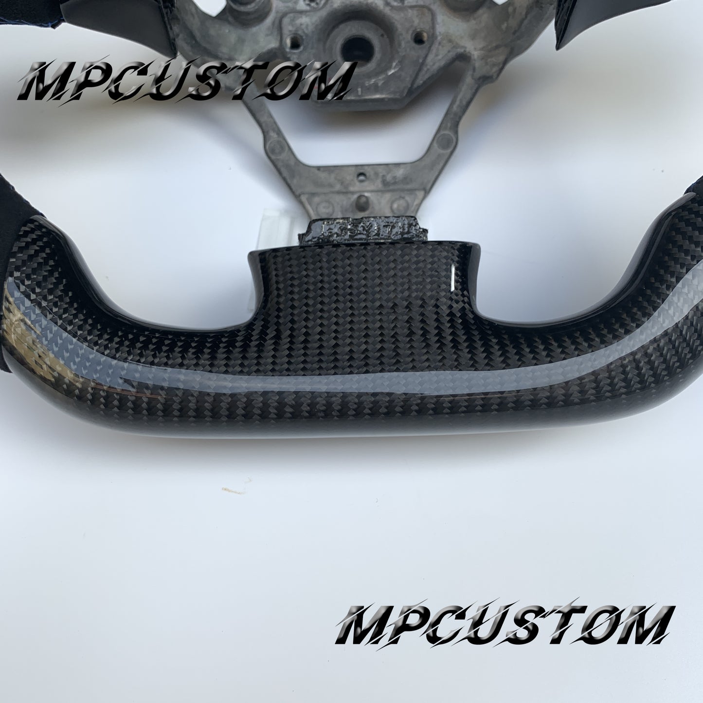 Mpcustom for Infiniti G35 2003-2006 carbon fiber steering wheel gloss and round top