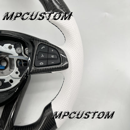 Mpcustom for Mercedes Benz 808AMG /W205 AMG carbon fiber steering wheel black stitching