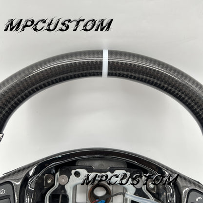 Mpcustom for Mercedes Benz 808AMG /W205 AMG carbon fiber steering wheel black stitching