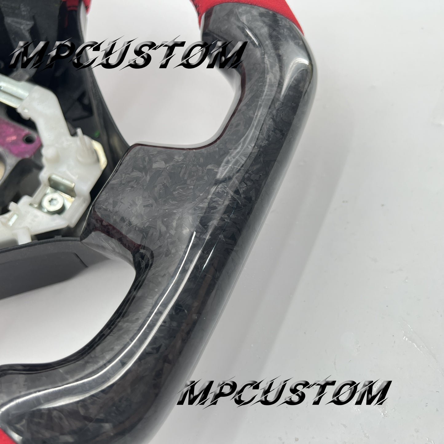 Mpcustom for Toyota Supra MK4 carbon fiber steering wheel gloss and flat top