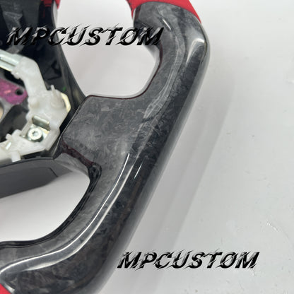 Mpcustom for Toyota Supra MK4 carbon fiber steering wheel gloss and flat top