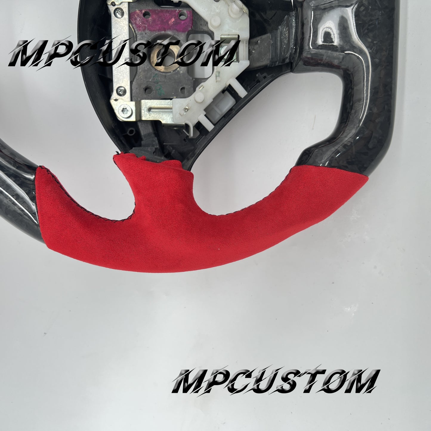 Mpcustom for Toyota Supra MK4 carbon fiber steering wheel gloss and flat top
