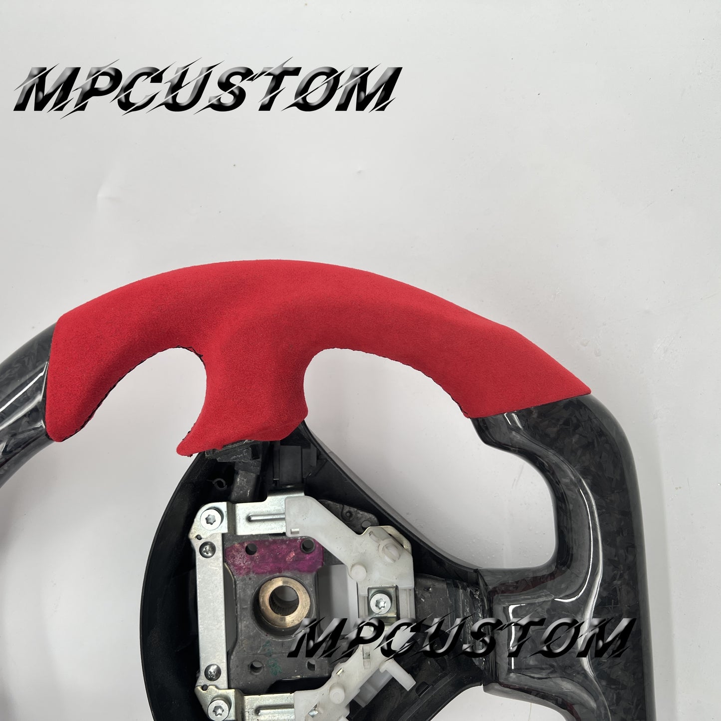 Mpcustom for Toyota Supra MK4 carbon fiber steering wheel gloss and flat top