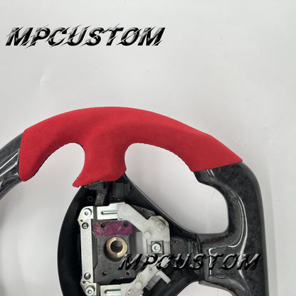 Mpcustom for Toyota Supra MK4 carbon fiber steering wheel flat top